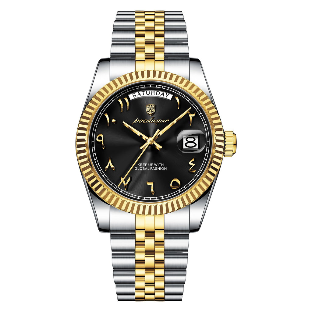 Poedagar 845 watch Gold Black variant