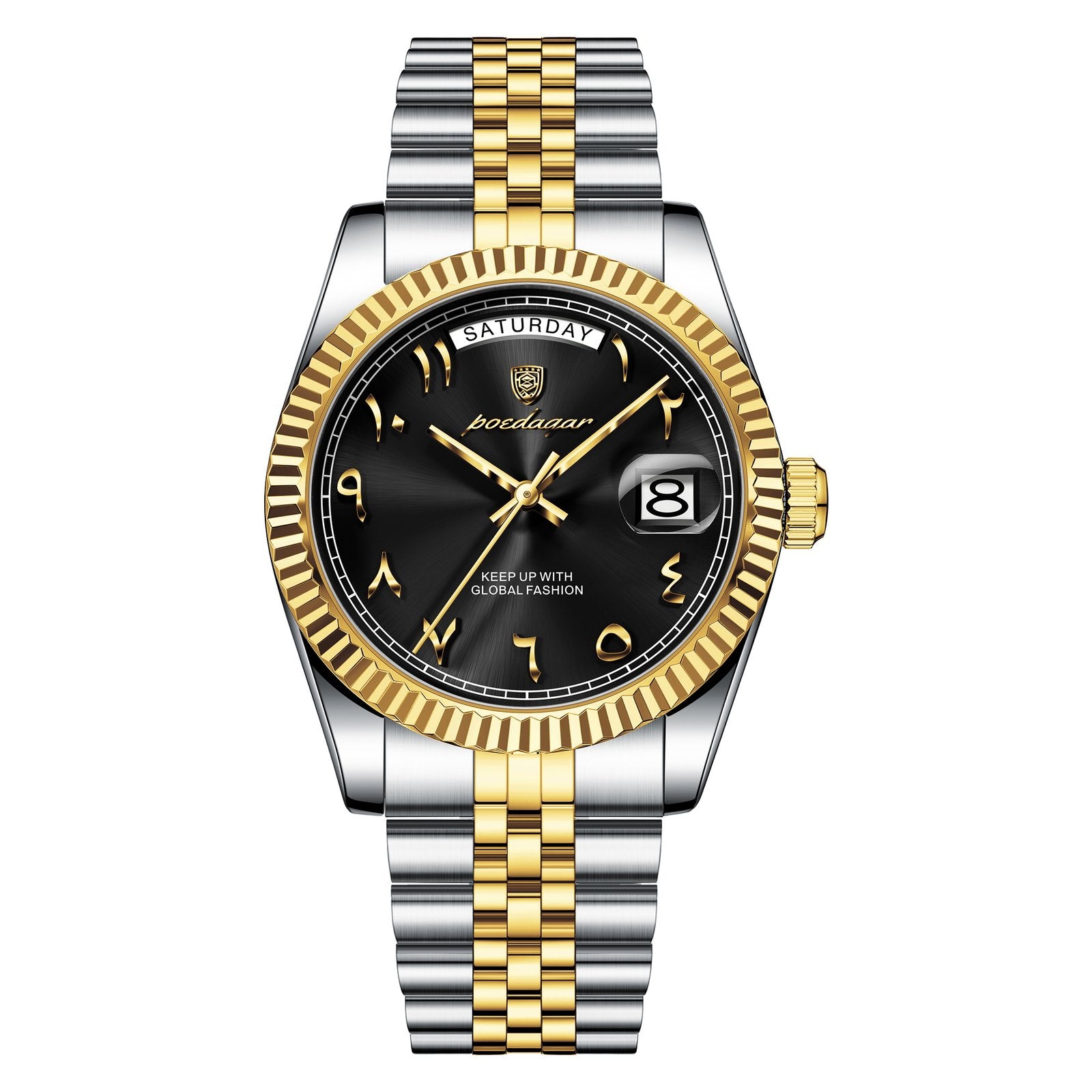 Poedagar 845 watch Gold Black variant