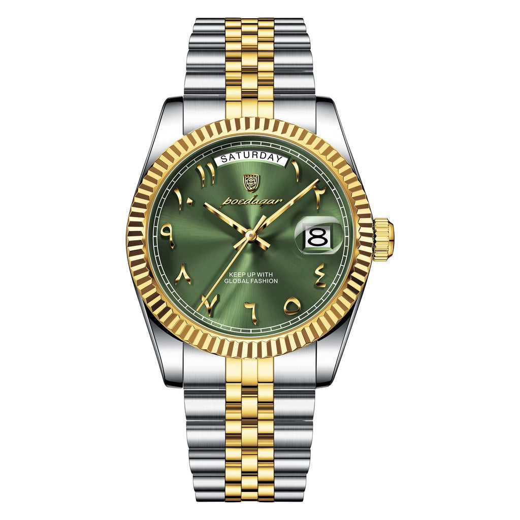 Poedagar 845 watch Gold Green variant
