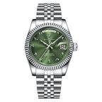Poedagar 845 watch Silver Green variant