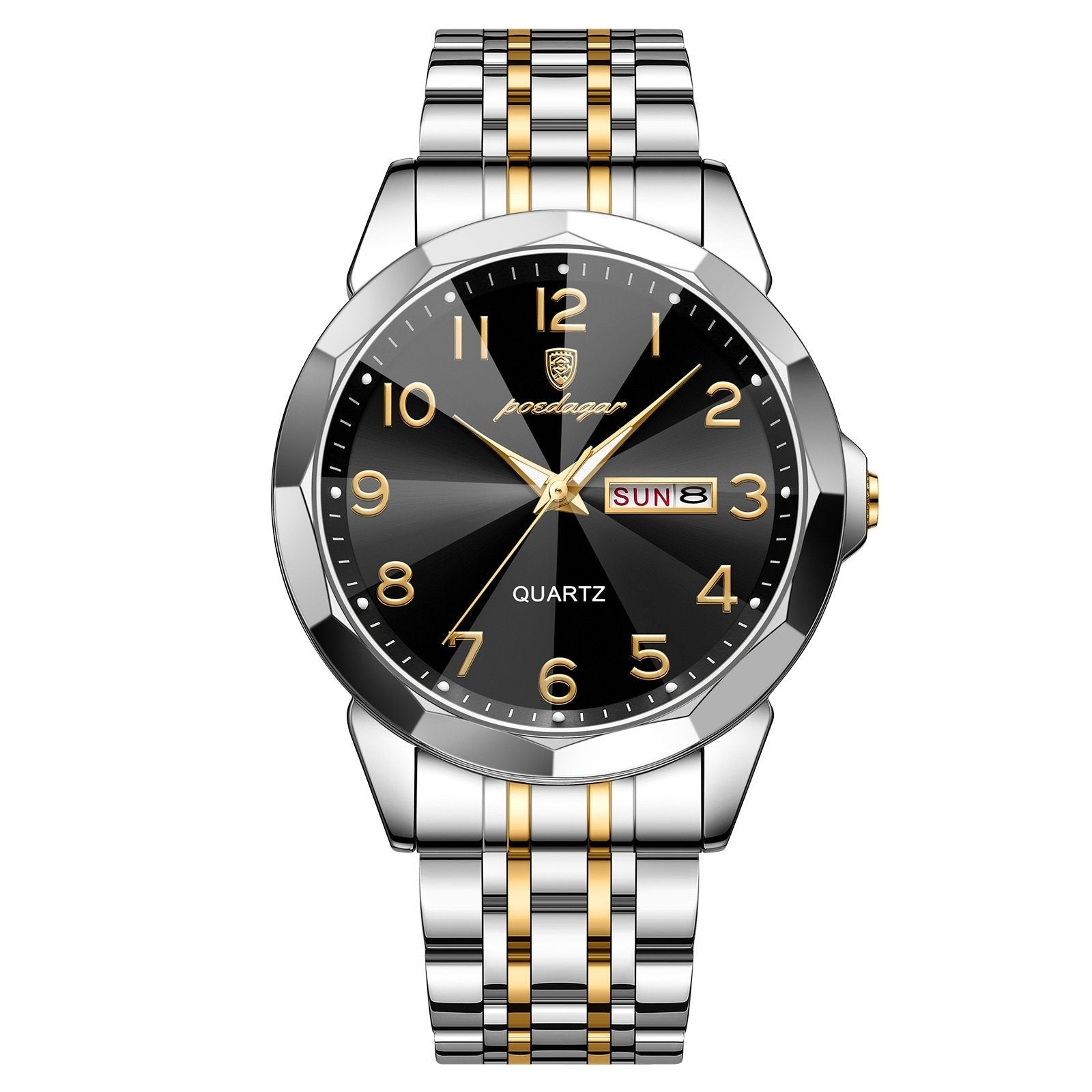 Poedagar 852 watch Gold Black variant