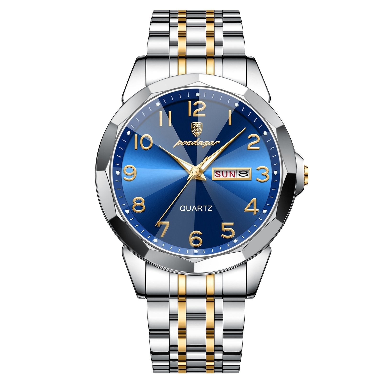 Poedagar 852 watch Gold Blue variant