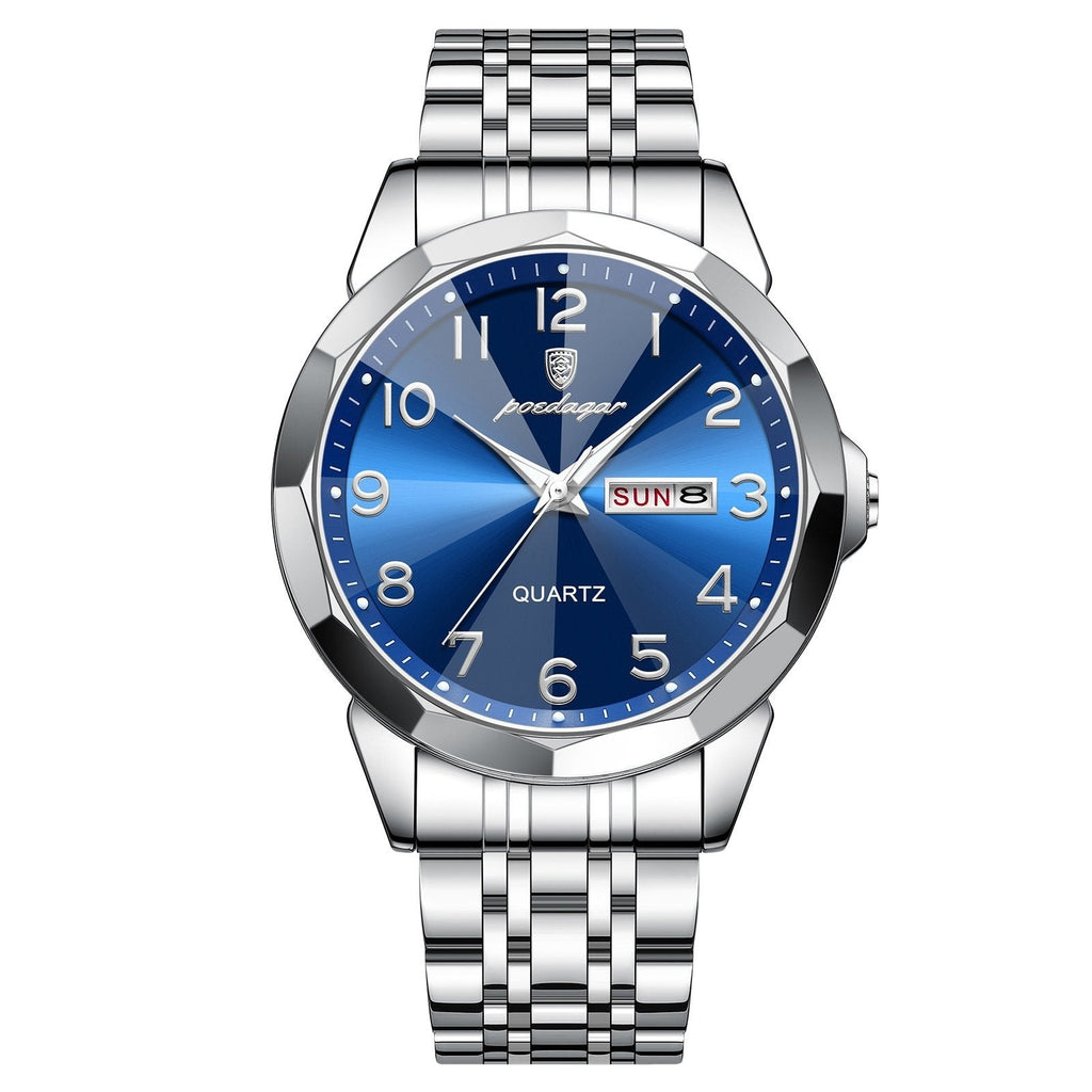 Poedagar 852 watch Silver Blue variant