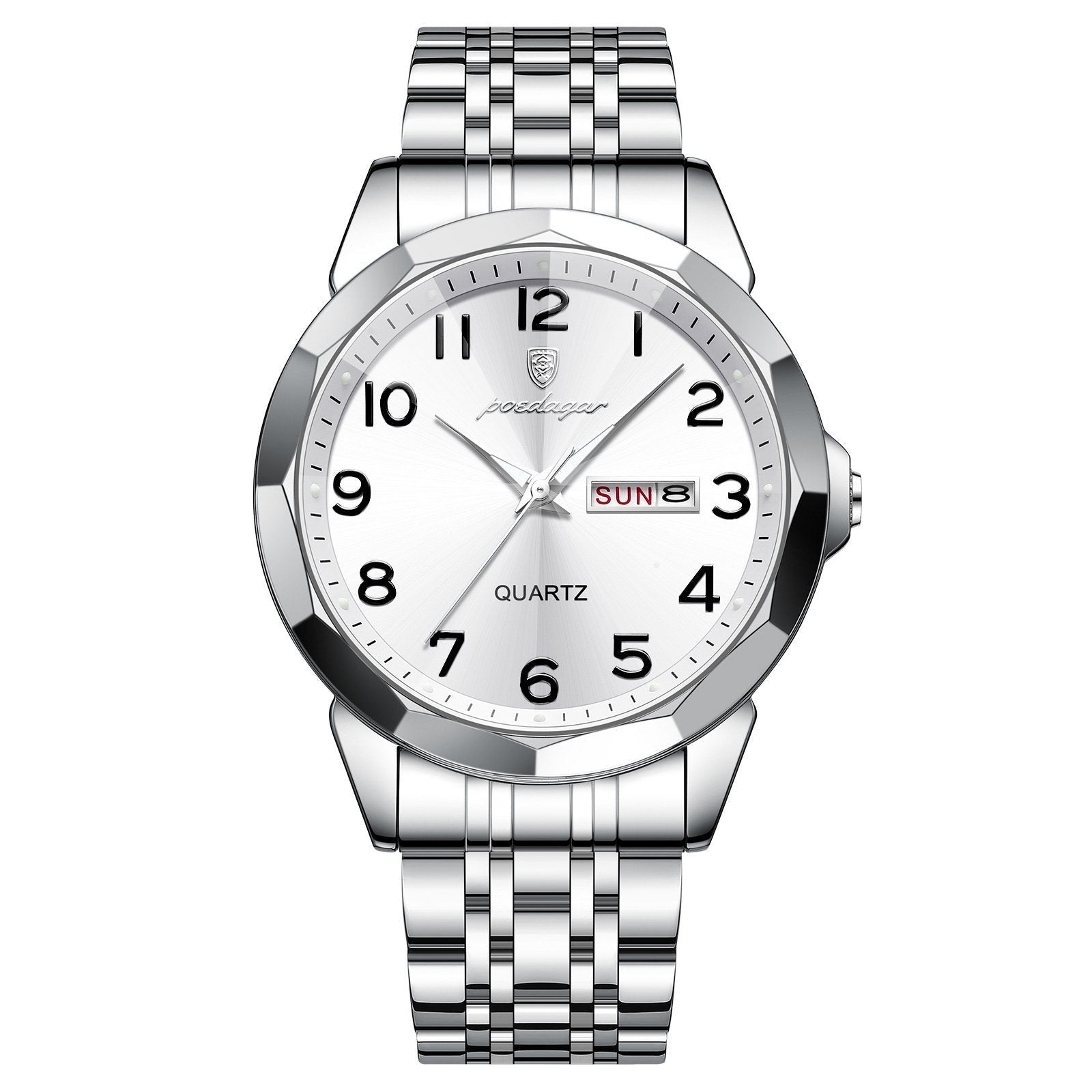 Poedagar 852 watch Silver White variant