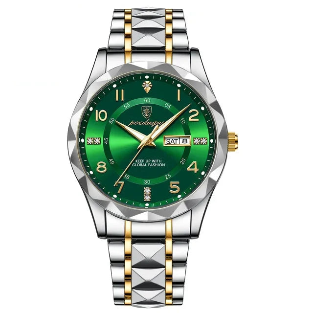 Poedagar 858 watch Gold Green variant