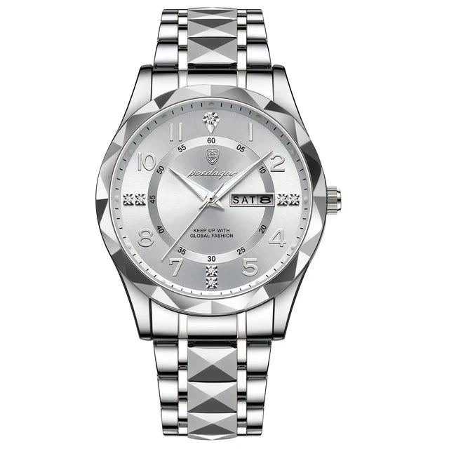 Poedagar 858 watch Silver White variant