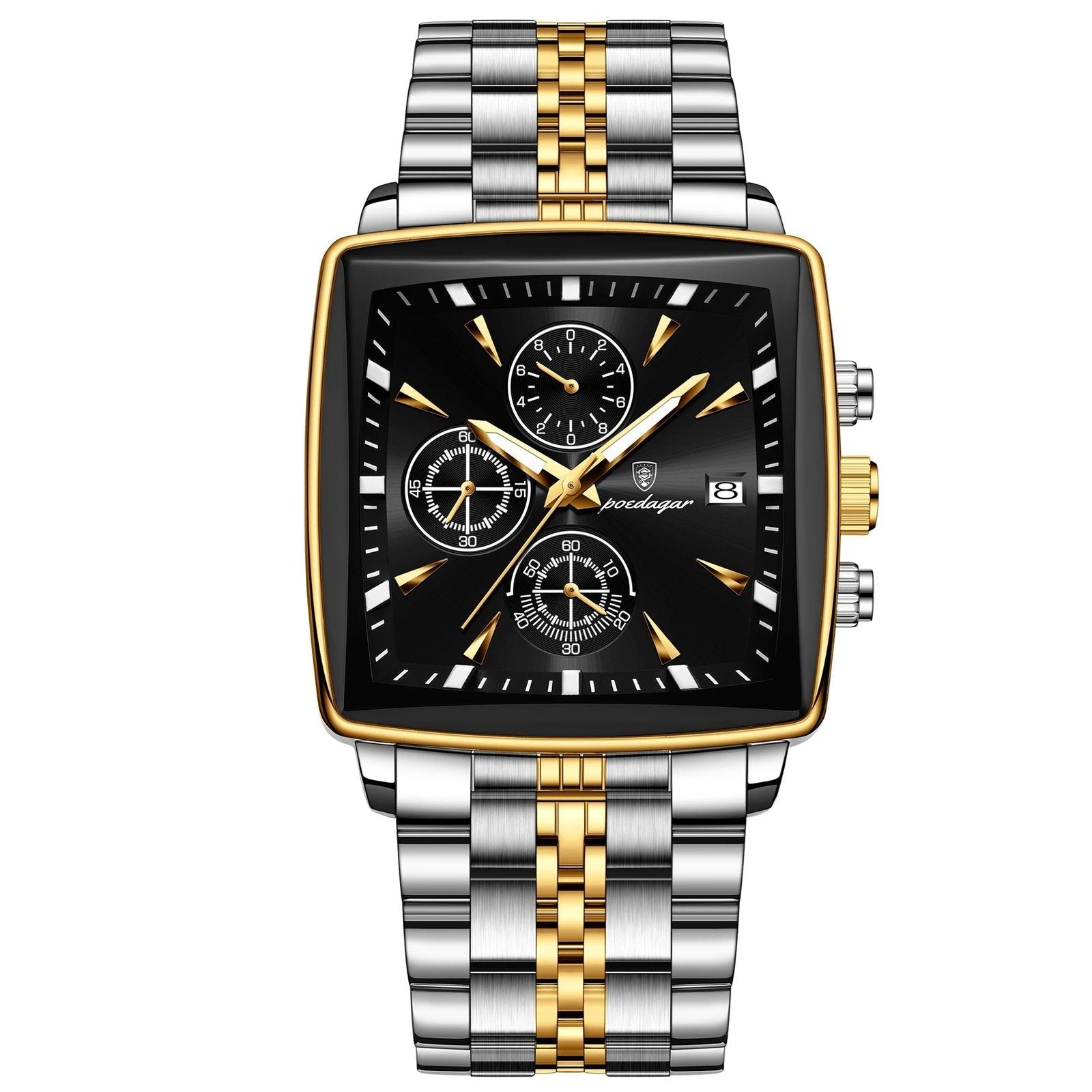 Poedagar 866 watch Gold Black variant