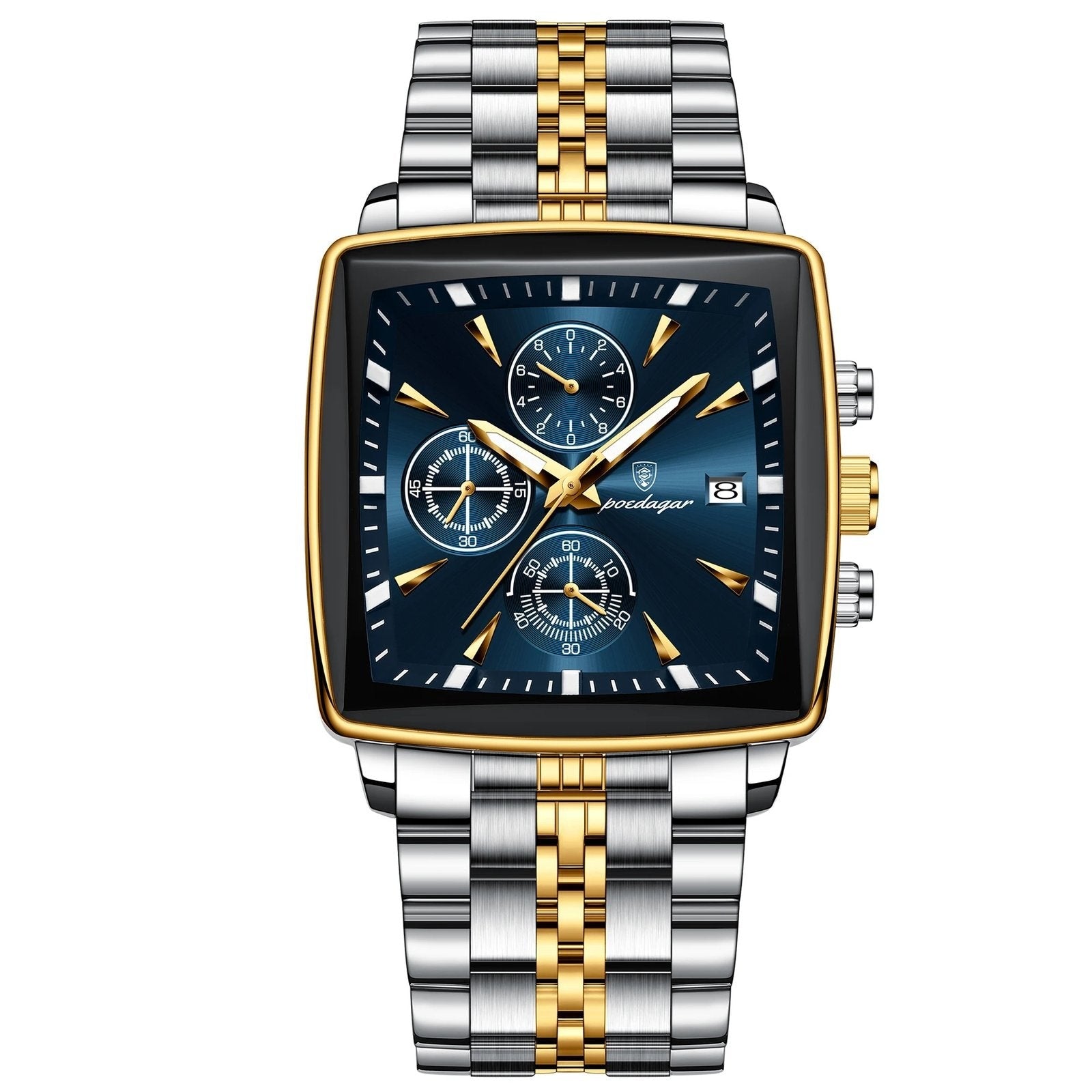 Poedagar 866 watch Gold Blue variant