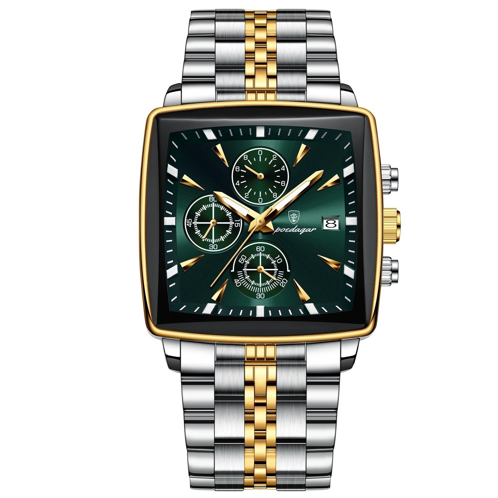 Poedagar 866 watch Gold Green variant