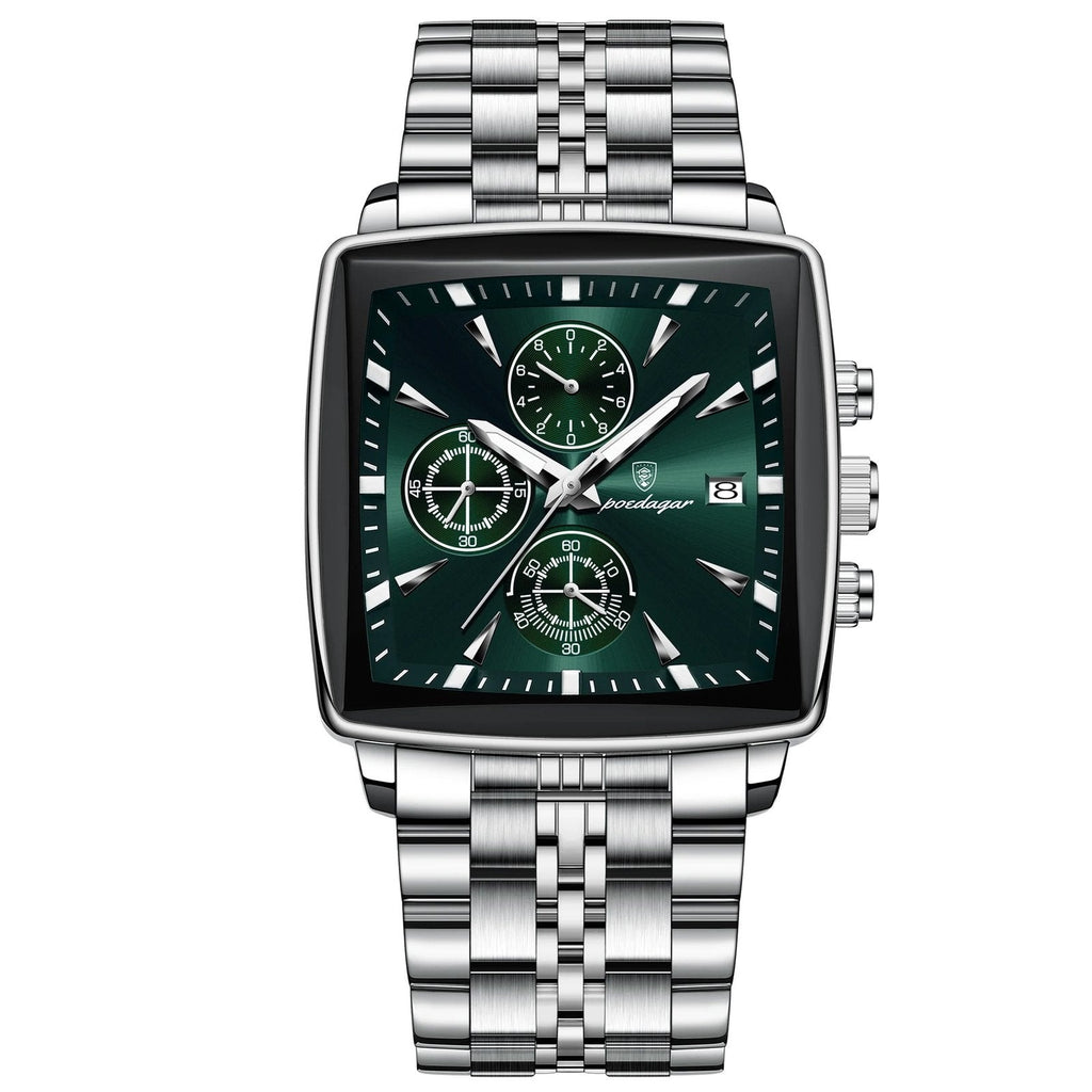 Poedagar 866 watch Silver Green variant