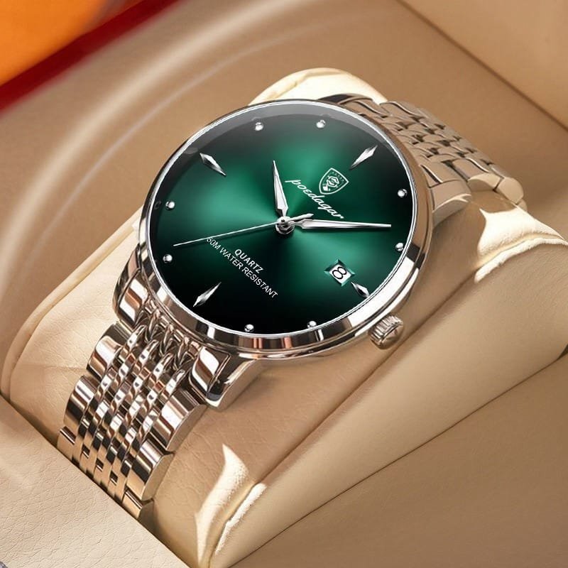 Poedagar 868 watch Silver Green variant