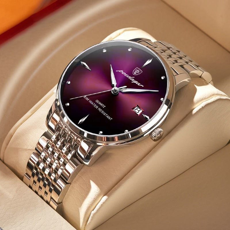 Poedagar 868 watch Silver Purple variant