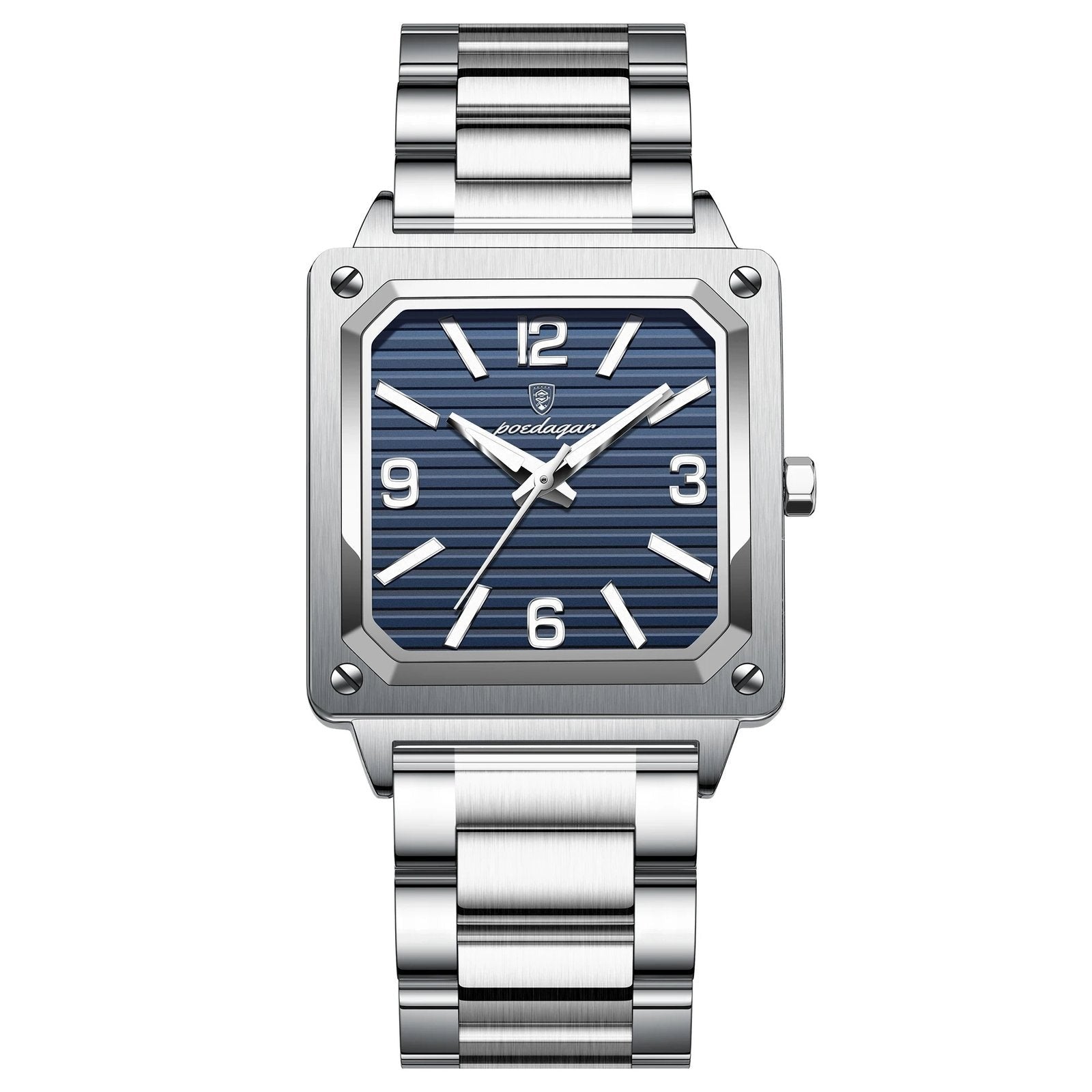 Poedagar 870 watch Silver Blue variant