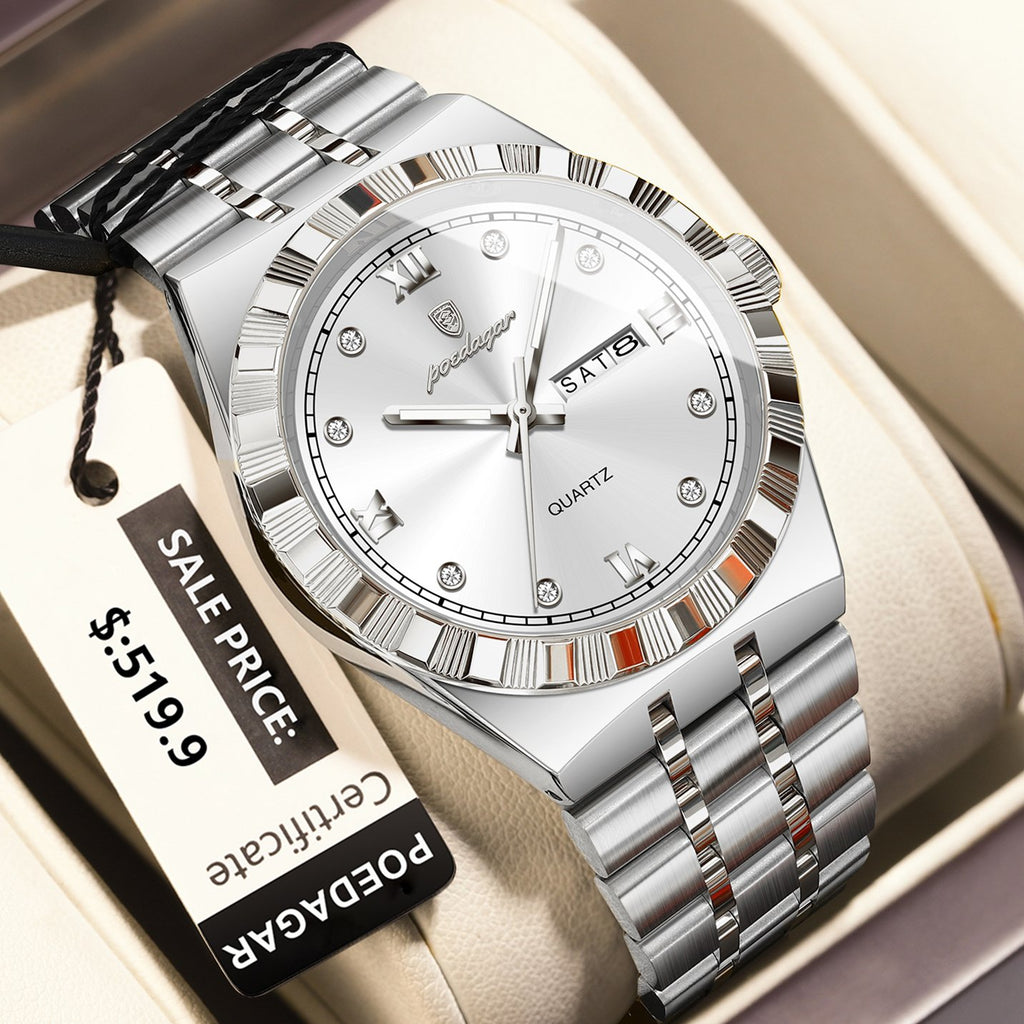 Poedagar 872 watch Silver White S variant