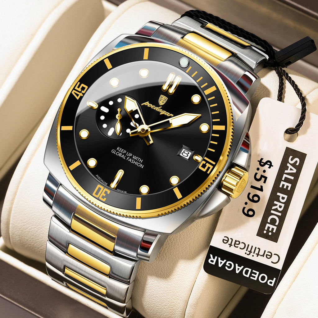 Poedagar 873 watch Gold Black variant