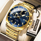 Poedagar 873 watch Gold Gold Blue variant