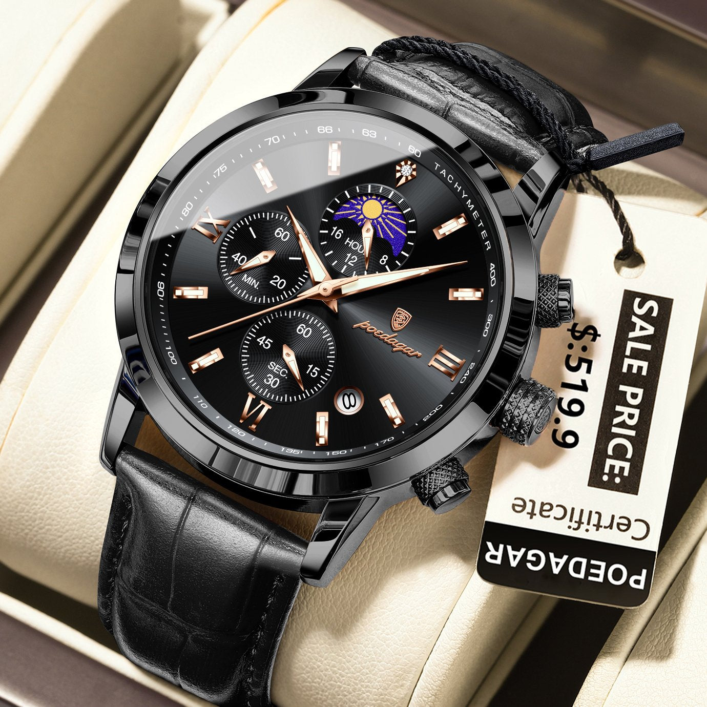 Poedagar 882 watch Black L variant
