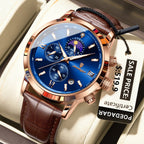 Poedagar 882 watch Rose Gold Blue L variant