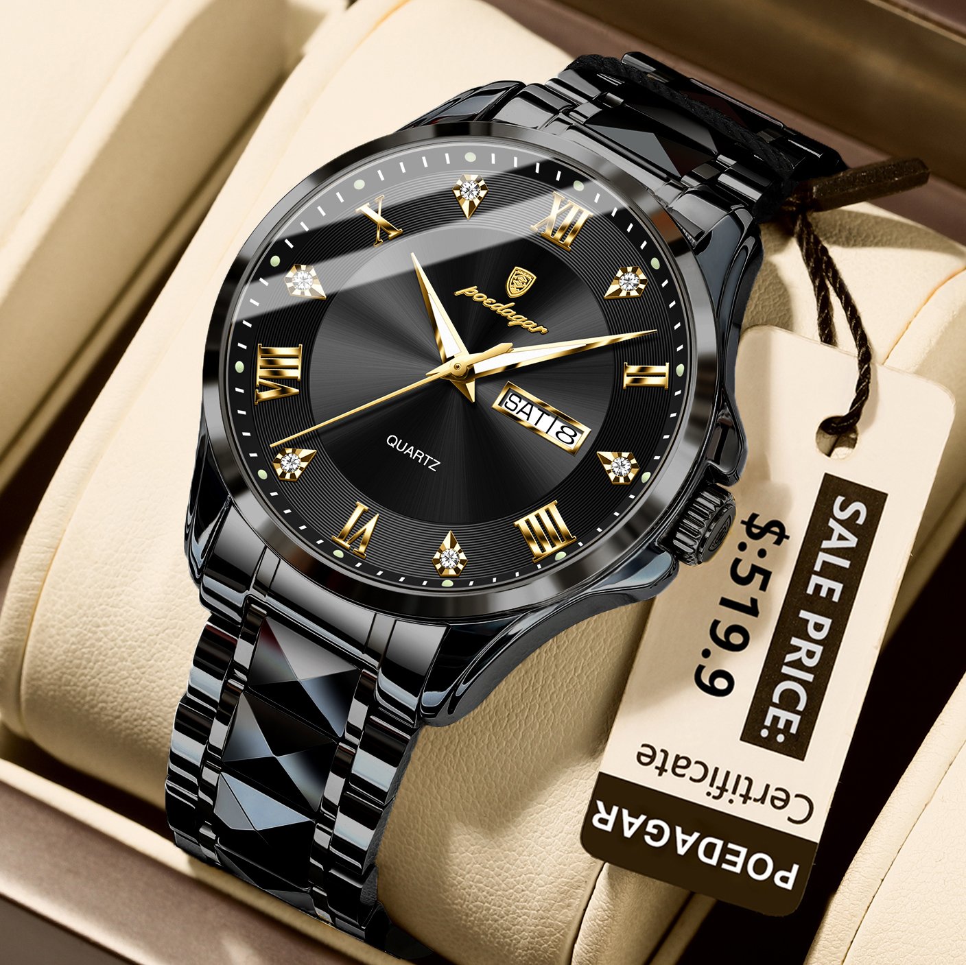 Poedagar 883 watch Black variant