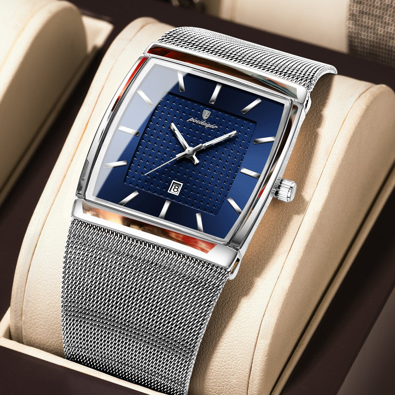Poedagar 885 watch Silver Blue variant