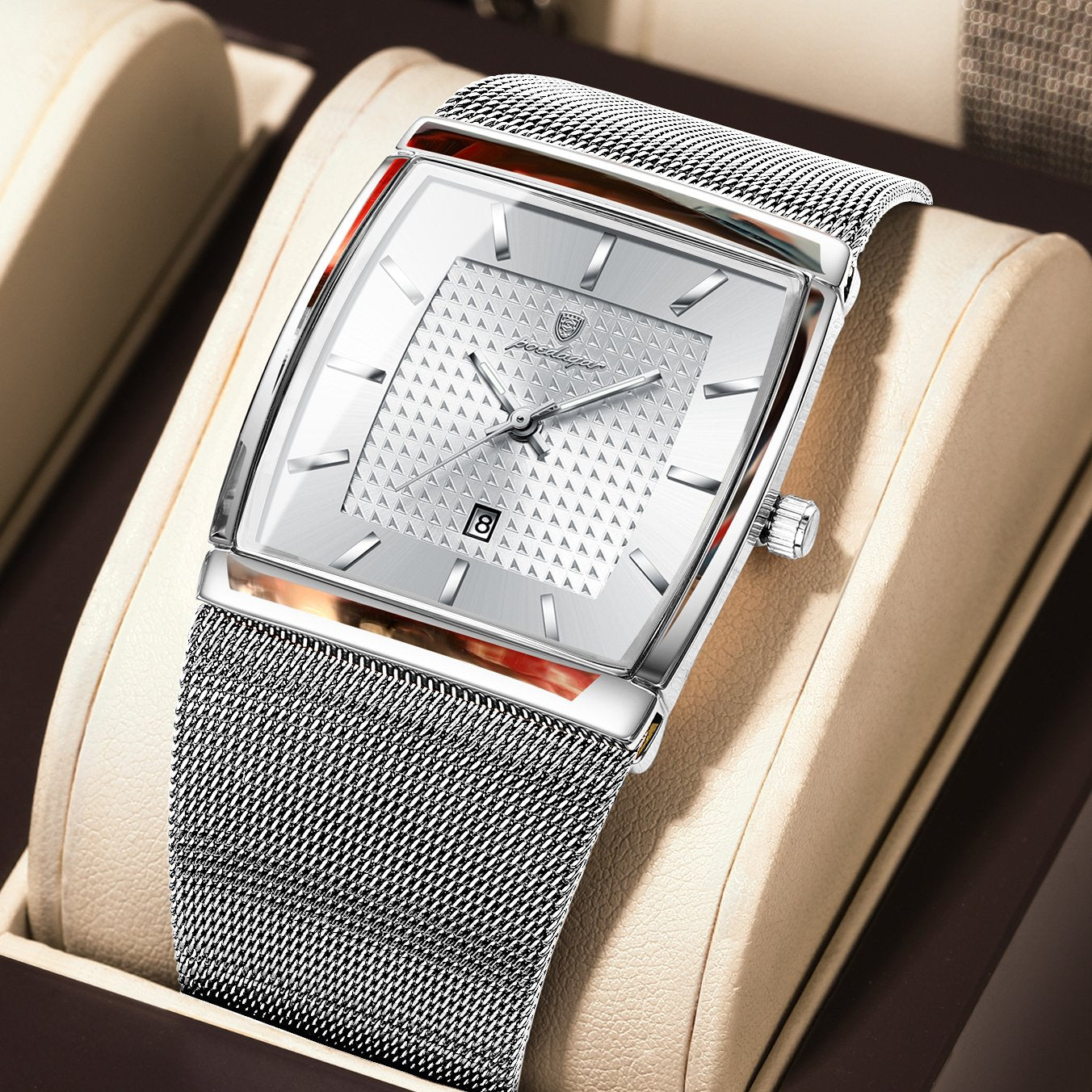 Poedagar 885 watch Silver White variant