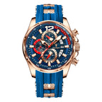 Poedagar 898 watch RoseGold Blue variant