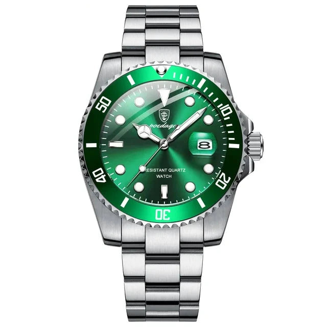 Poedagar 901 watch Silver Green variant