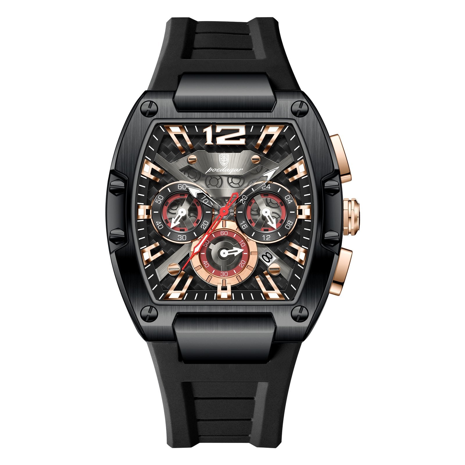 Poedagar 9051 watch Black Black variant