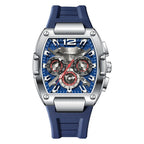 Poedagar 9051 watch Silver Blue variant