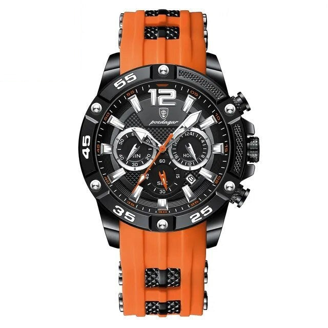 Poedagar 912 watch Black Orange variant