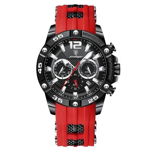 Poedagar 912 watch Black Red variant