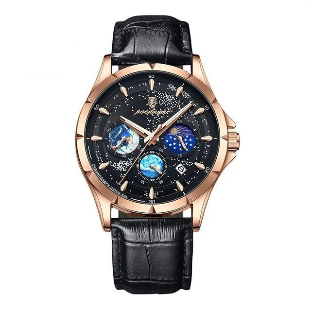 Poedagar 916 watch Rose Gold Black L variant