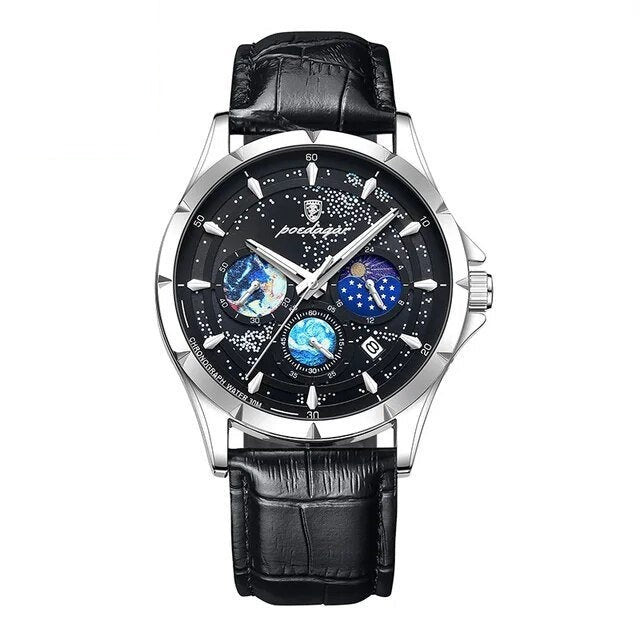 Poedagar 916 watch Silver Black L variant