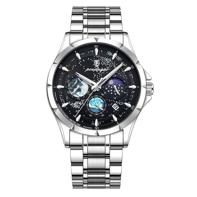 Poedagar 916 watch Silver Black variant