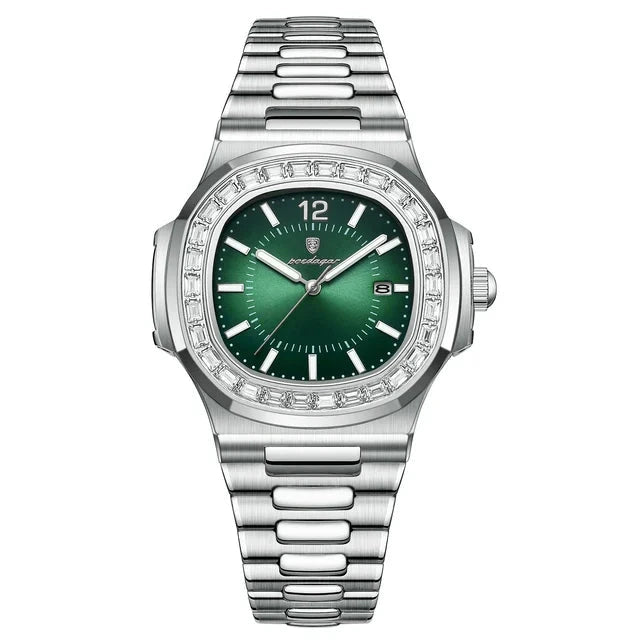 Poedagar 918 watch Silver Green variant