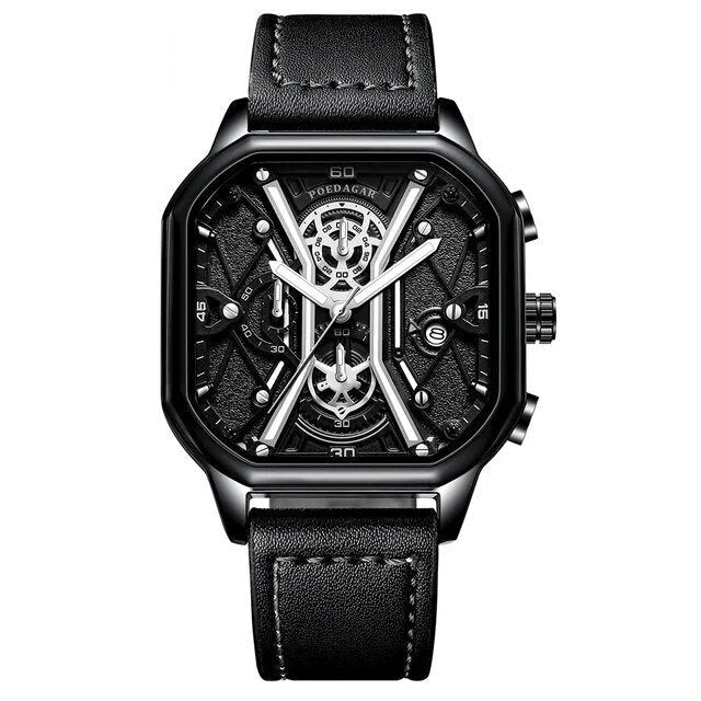 Poedagar 922 watch Black Silver L variant