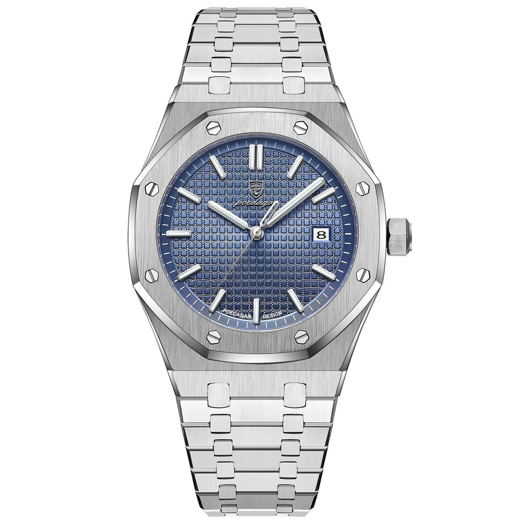 Poedagar 924 watch Silver Blue variant