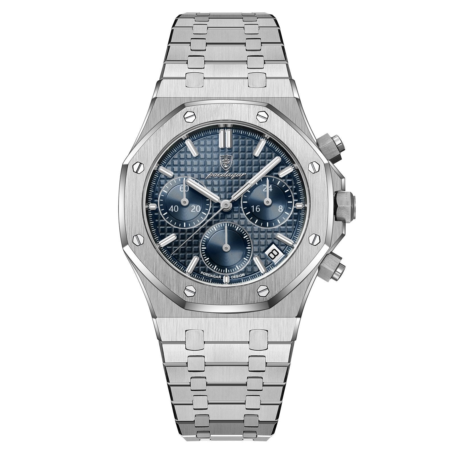 Poedagar 926 watch Silver Blue Blue variant