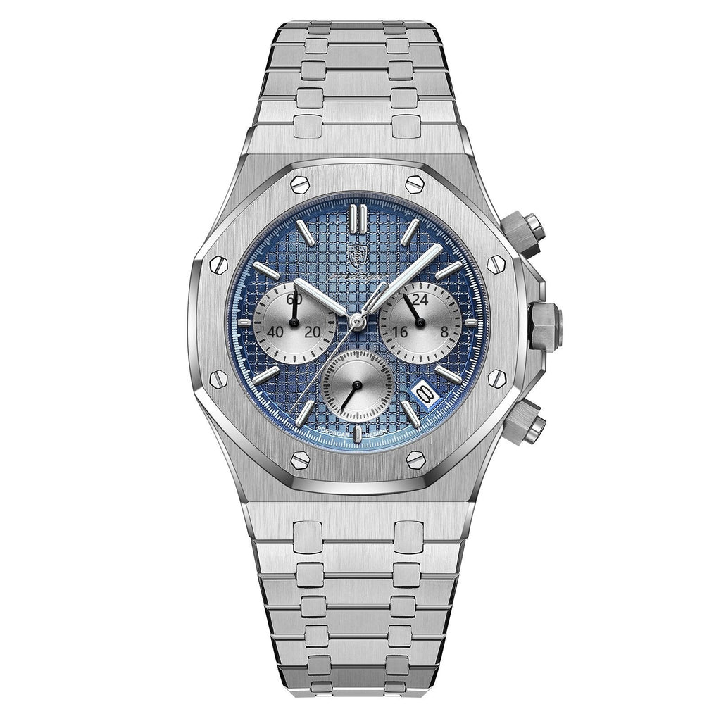 Poedagar 926 watch Silver Blue Silver variant