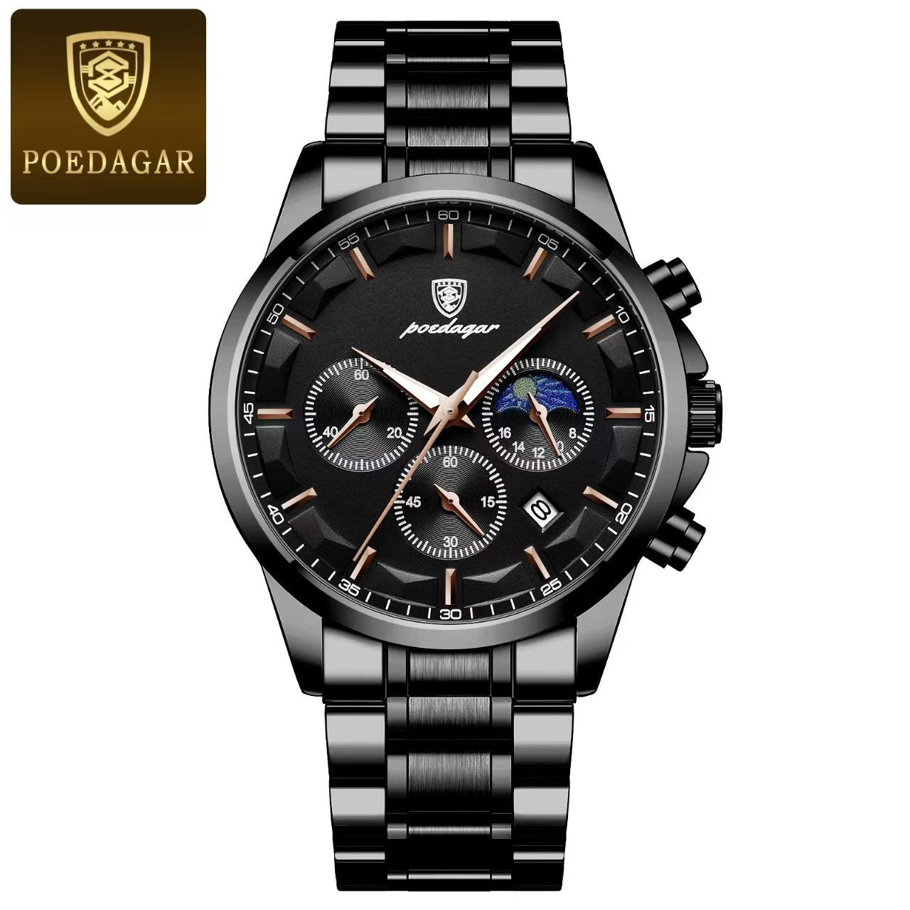 Poedagar 928 watch Black Black S variant