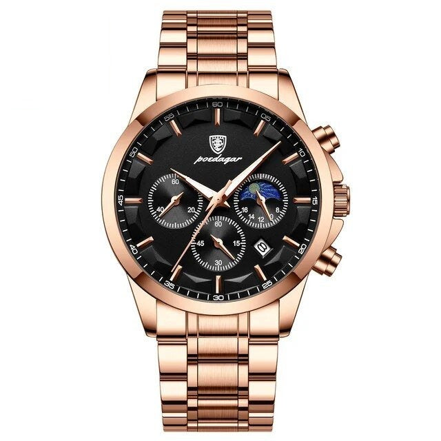 Poedagar 928 watch Rose Gold Black S variant