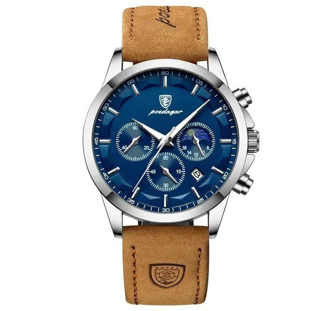 Poedagar 928 watch Silver Blue L variant
