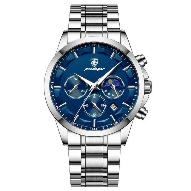 Poedagar 928 watch Silver Blue S variant