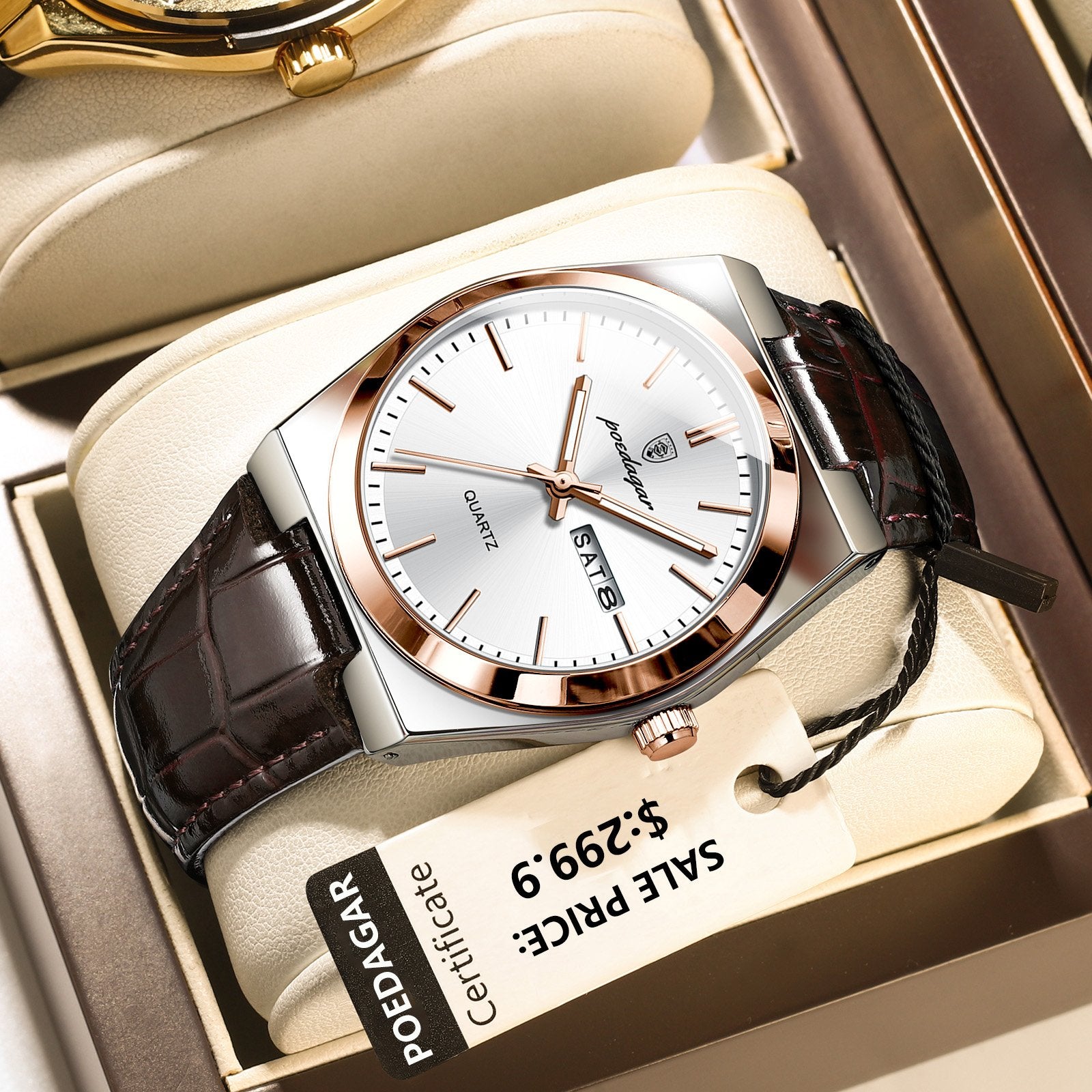 Poedagar 930 watch Rose Gold White L variant