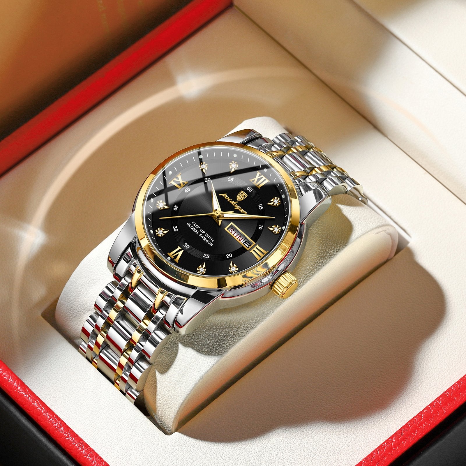 Poedagar 936 watch Gold Black variant