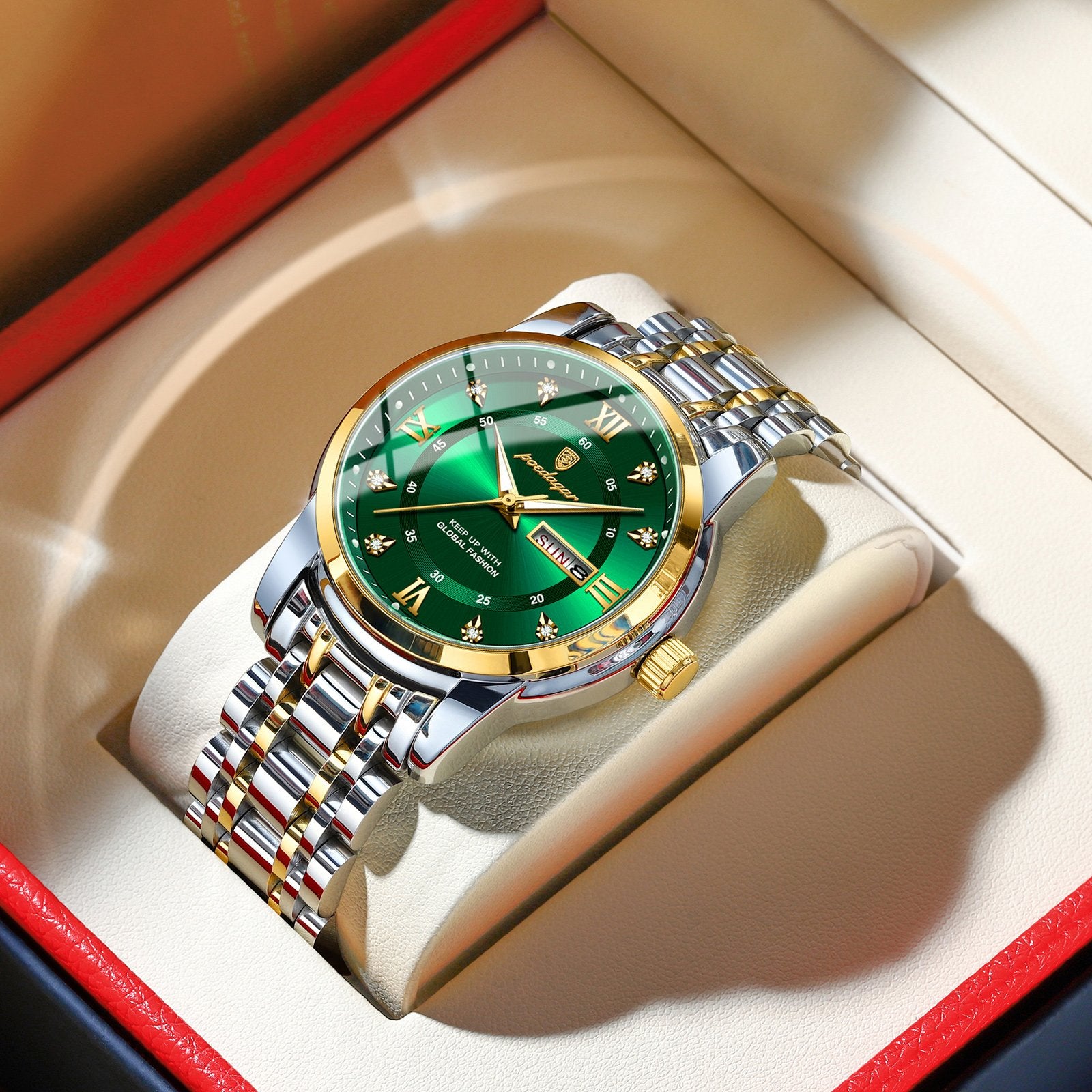 Poedagar 936 watch Gold Green variant