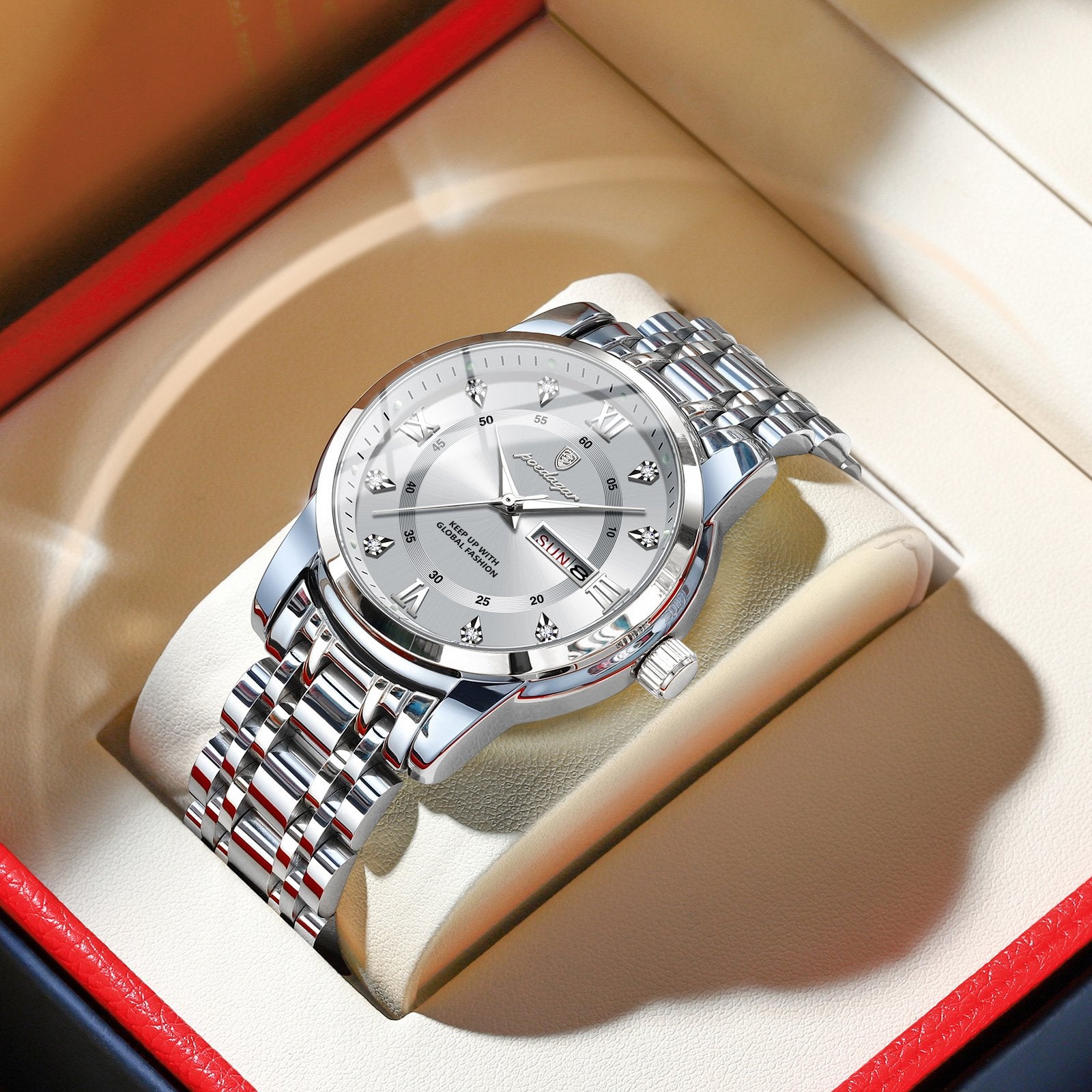 Poedagar 936 watch Silver White variant