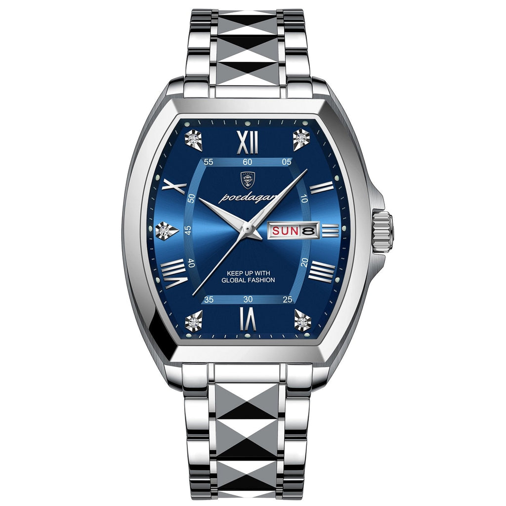 Poedagar 958 watch Silver Blue variant