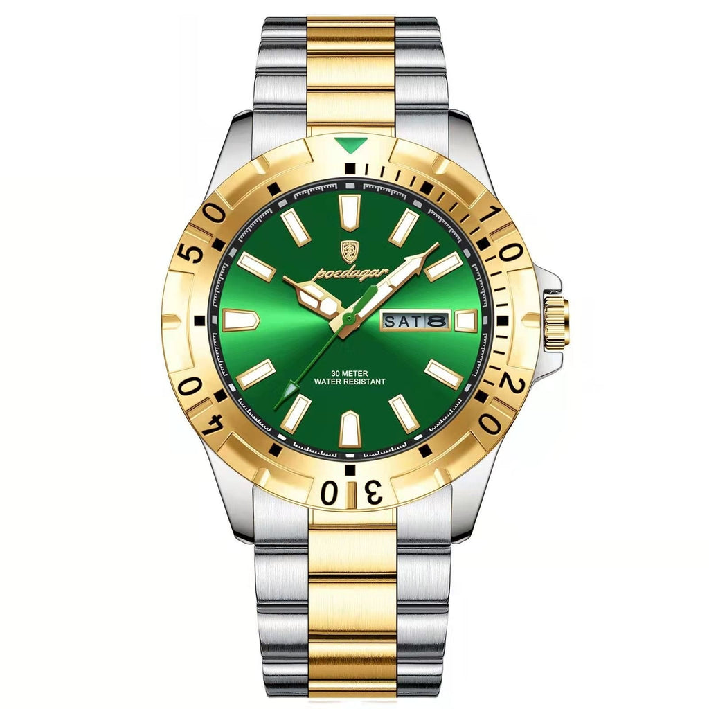 Poedagar 959 watch Gold Green variant