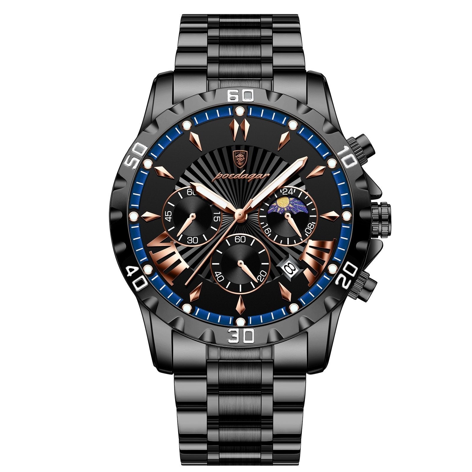 Poedagar 968 watch Black Black variant